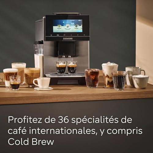 Siemens EQ900 TQ903R03 – Machine à Café Automatique Expresso avec BaristaMode, eGrinder, Écran iSelect 6,8", Home Connect, Acier Inoxydable