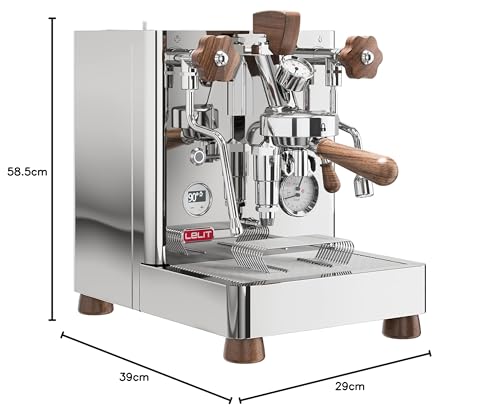 Lelit Bianca PL162T-4G81 – Machine à Café avec Mousseur à Lait et Double Chaudière, Acier Inoxydable Poli