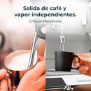 Cecotec Barista Mattina 2X – Machine à Café Expresso Professionnelle à Deux Groupes, Pré-Infusion, Pompe 9 Bars, Chaudière Triple, Affichage PID