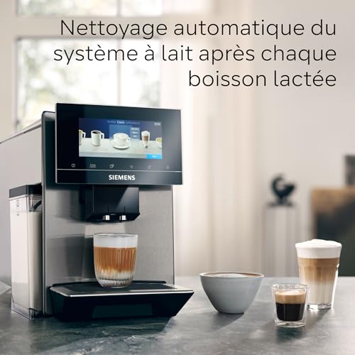 Siemens EQ900 TQ903R03 – Machine à Café Automatique Expresso avec BaristaMode, eGrinder, Écran iSelect 6,8", Home Connect, Acier Inoxydable