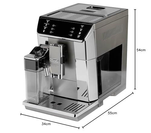 De'Longhi ECAM650.55.MS – Cafetière Automatique PrimaDonna Elite, Argent