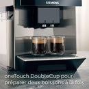 Siemens EQ900 TQ903R03 – Machine à Café Automatique Expresso avec BaristaMode, eGrinder, Écran iSelect 6,8", Home Connect, Acier Inoxydable