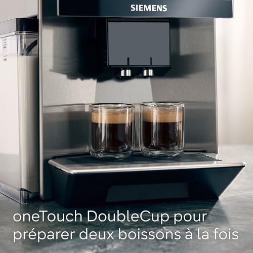 Siemens EQ900 TQ903R03 – Machine à Café Automatique Expresso avec BaristaMode, eGrinder, Écran iSelect 6,8", Home Connect, Acier Inoxydable