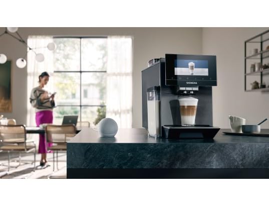 Siemens EQ900 extraKlasse TQ907DF5 – Machine à Café Expresso Automatique, Inox Foncé, Double Bac