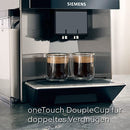 Siemens EQ900 TQ903D03 – Machine à Café Automatique avec Écran Tactile, AromaBoost, Mode Barista, Broyeur Premium, 1500W, Inox