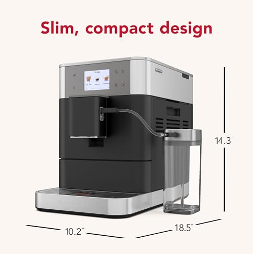 KitchenAid KF7 KES8557 – Machine à Expresso Automatique 2 Tasses, Fonte Noire