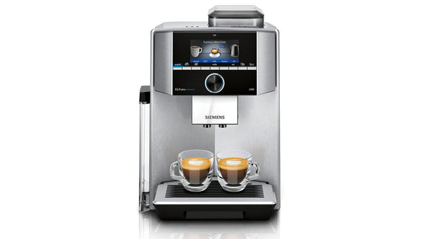 Siemens EQ.9 Plus Connect s500 TI9553X1RW – Machine à Café Automatique Connectée, Broyeur Céramique, 14 Recettes, Mode Barista, Inox