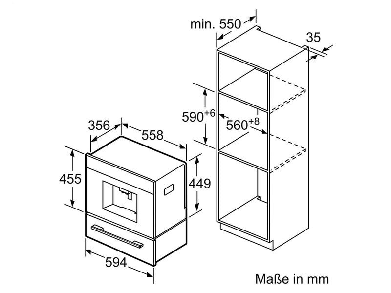 Siemens CT636LES6 IQ700 – Machine à Café Expresso Encastrable
