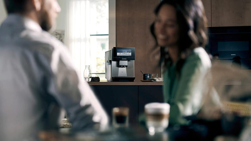 Siemens EQ900 TQ905R03 – Machine à Café Automatique avec Moulin, BaristaMode, Écran 6,8", Home Connect, Acier Inoxydable