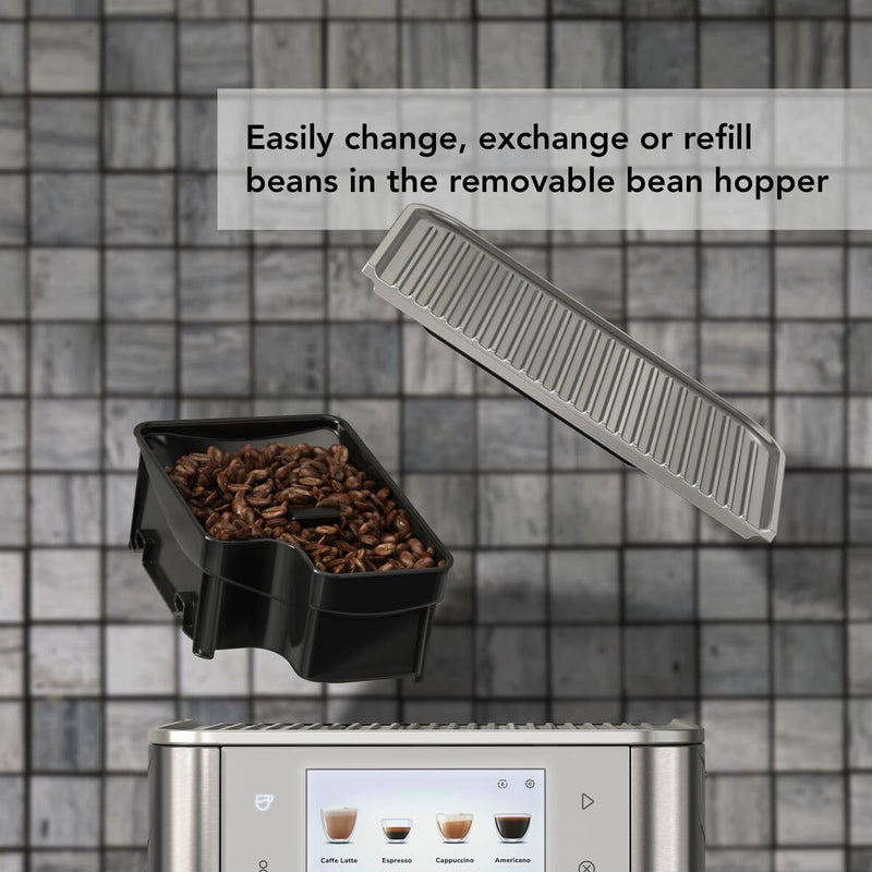 KitchenAid KF8 5KES8558EJP – Machine à Café à Grains Expresso & Cappuccino avec Broyeur, Technologie Thermocoil, Juniper