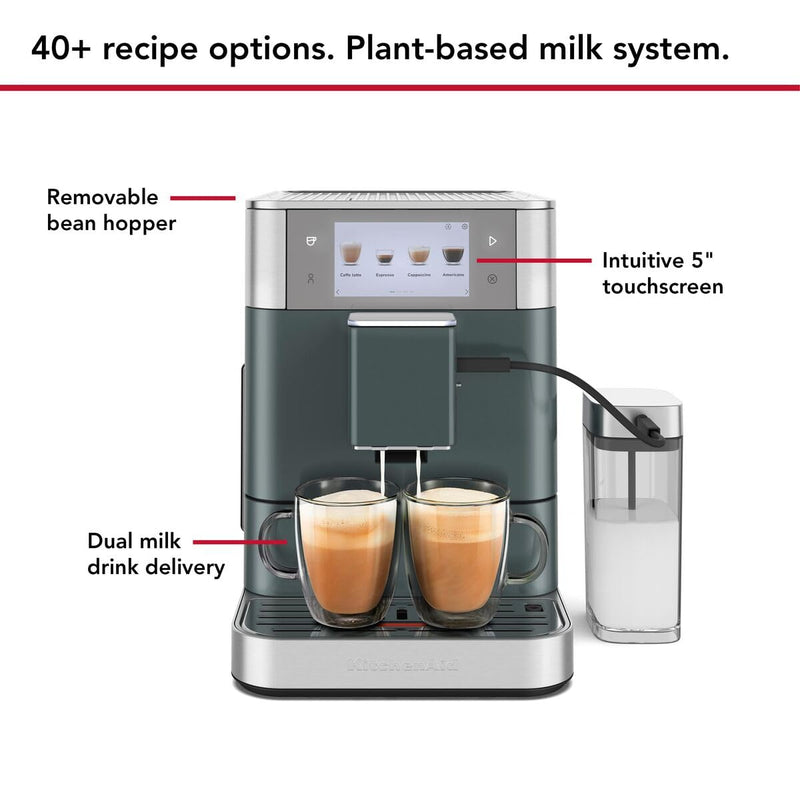 KitchenAid KF8 5KES8558EJP – Machine à Café à Grains Expresso & Cappuccino avec Broyeur, Technologie Thermocoil, Juniper