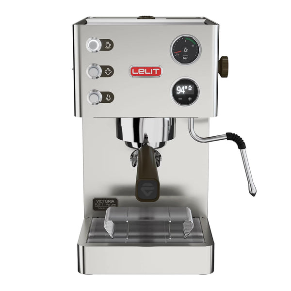 Lelit Victoria PL91T – Machine à Café Expresso avec Mousseur à Lait, Acier Inoxydable Brossé