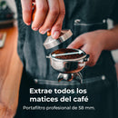 Cecotec Barista Mattina 2X – Machine à Café Expresso Professionnelle à Deux Groupes, Pré-Infusion, Pompe 9 Bars, Chaudière Triple, Affichage PID