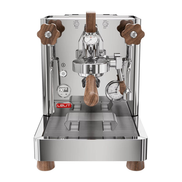 Lelit Bianca PL162T-4G81 – Machine à Café avec Mousseur à Lait et Double Chaudière, Acier Inoxydable Poli