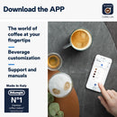 De'Longhi Dinamica Plus ECAM370.95.T – Machine à Café à Grains avec Mousseur à Lait, Cappuccino & Espresso, Écran TFT 3,5", Contrôle App, 1450W, Titan