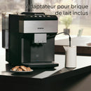 Siemens EQ500 TP516RX3 – Machine à Café Automatique avec Home Connect, AromaDouble Shot, AutoMilk Clean, Inox/Noir