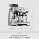 Sage The Oracle Touch – Machine à Café à Grains Automatique avec Mousseur à Lait, Acier Inoxydable Noir