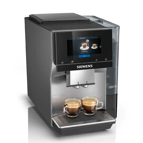 Siemens EQ700 TP715R01 Classic – Machine à Café à Grains Automatique avec Écran iSelect, Cold & Slow Brew, Cappuccinatore, Home Connect, Gris Anthracite
