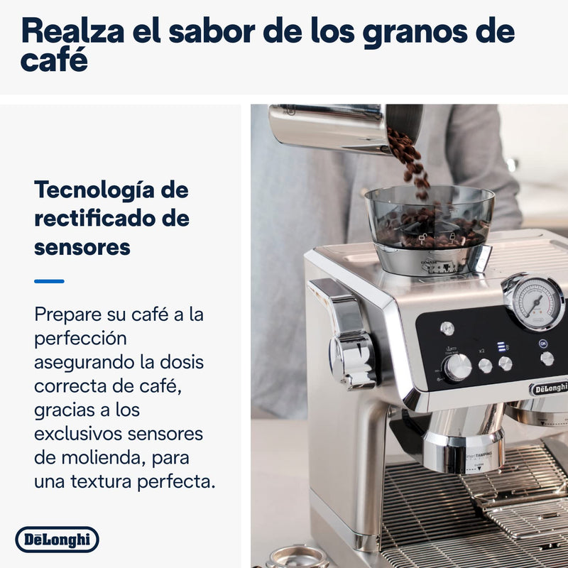 De'Longhi Specialista Prestigio EC9355.M – Machine à Café Expresso & Cappuccino à Grains, Métallique