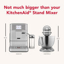 KitchenAid KF7 KES8557 – Machine à Expresso Automatique 2 Tasses, Acier Inoxydable