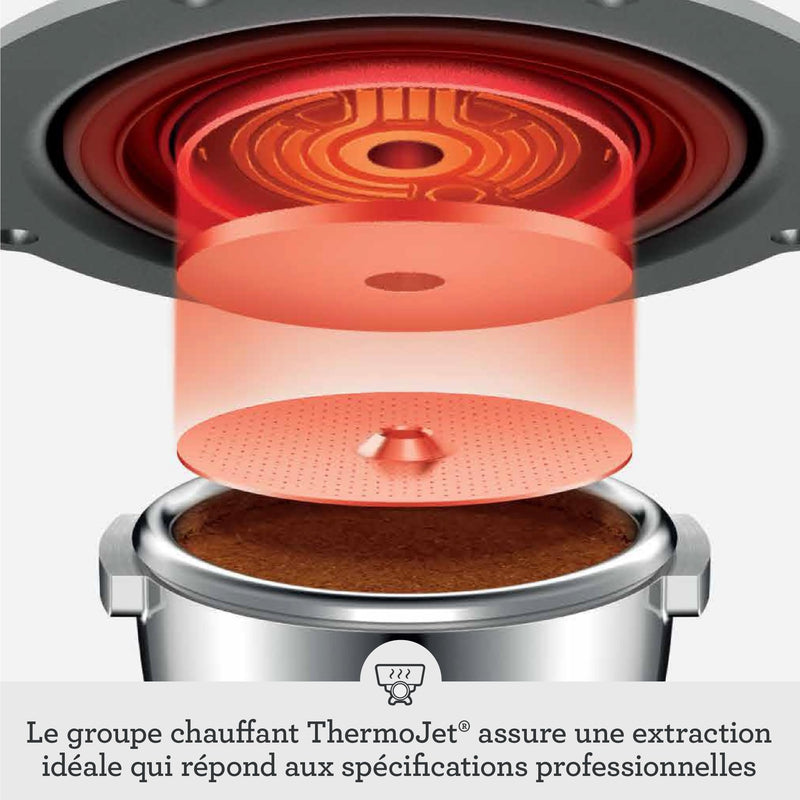 Sage The Oracle Jet – Machine Expresso à Porte-Filtre avec Moulin Intégré et Mousseur à Lait, 1600W, 14 Programmes, Truffe Noire