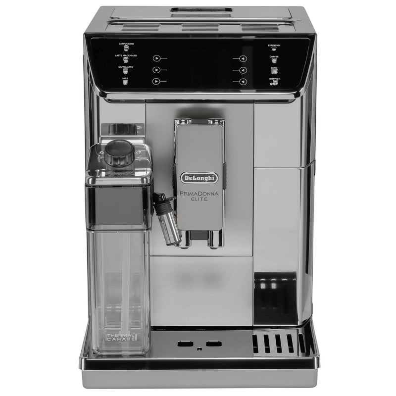 De'Longhi ECAM650.55.MS – Cafetière Automatique PrimaDonna Elite, Argent