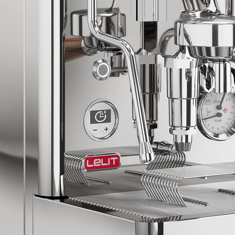 Lelit Bianca PL162T-4G81 – Machine à Café avec Mousseur à Lait et Double Chaudière, Acier Inoxydable Poli