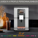 KRUPS EA876D10 – Machine à Café à Grains 15 Bars, 17 Boissons, One Touch Cappuccino, Écran Tactile, Noir