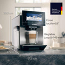 Siemens EQ900 TQ903R03 – Machine à Café Automatique Expresso avec BaristaMode, eGrinder, Écran iSelect 6,8", Home Connect, Acier Inoxydable