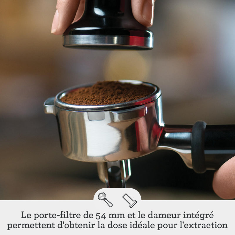 Sage The Barista Touch – Machine à Café Expresso avec Mousseur à Lait Automatique, Moulin Intégré, Écran Tactile, 5 Programmes, Acier Inoxydable Brossé