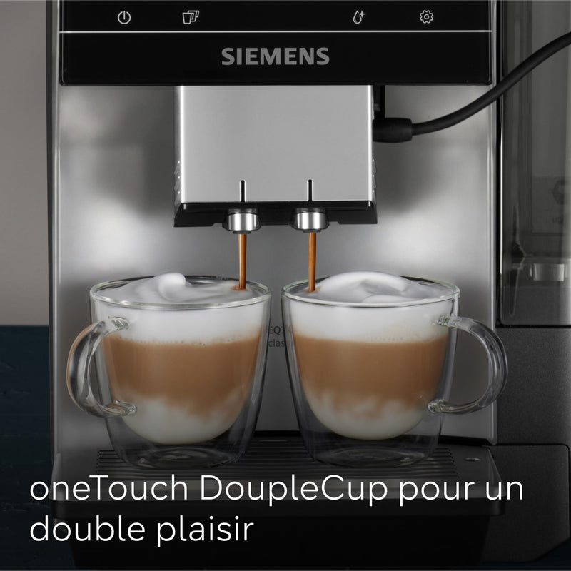 Siemens EQ700 TP715R01 Classic – Machine à Café à Grains Automatique avec Écran iSelect, Cold & Slow Brew, Cappuccinatore, Home Connect, Gris Anthracite