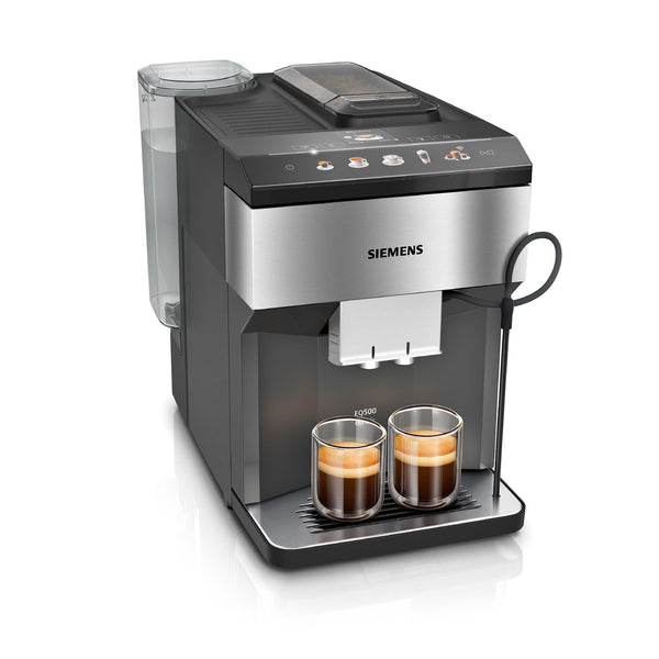 Siemens EQ500 TP516RX3 – Machine à Café Automatique avec Home Connect, AromaDouble Shot, AutoMilk Clean, Inox/Noir