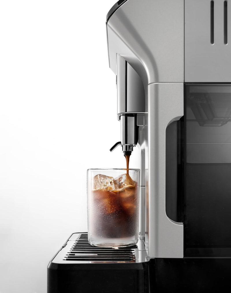 De'Longhi Eletta Explore ECAM450.65.S – Machine à Café Barista Automatique à Grains, Espresso & Cold Brew, LatteCrema, Écran Tactile, Argent
