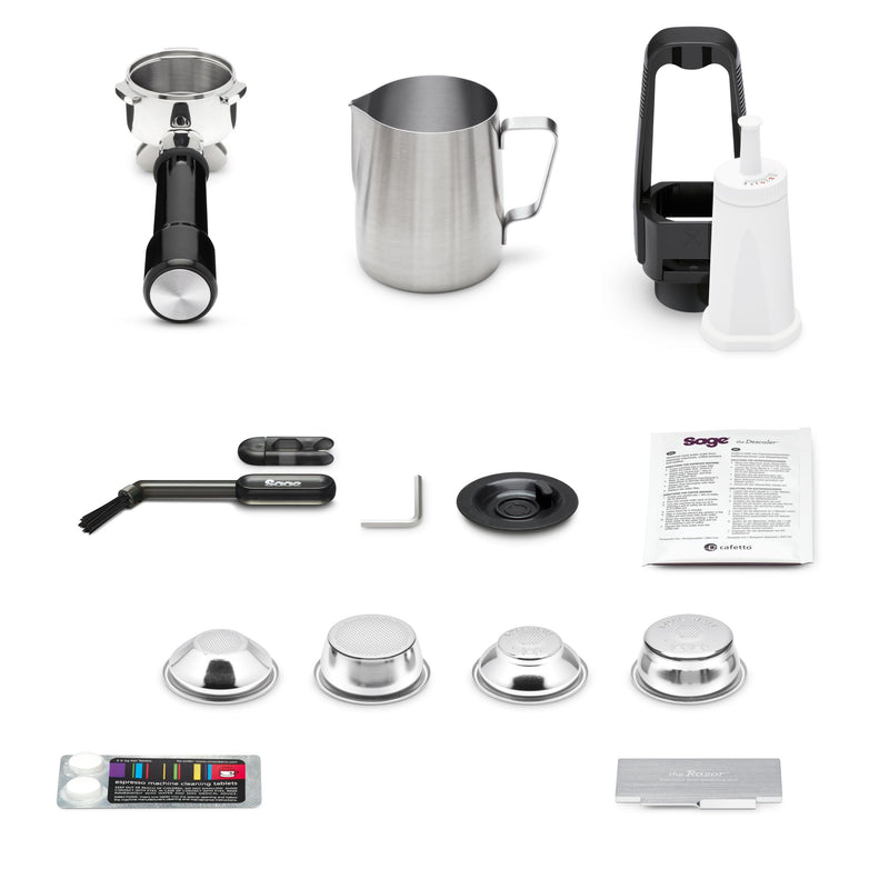 Sage The Barista Express Impress – Machine à Café Expresso avec Mousseur Manuel et Moulin Intégré, 25 Réglages, Sel Marin