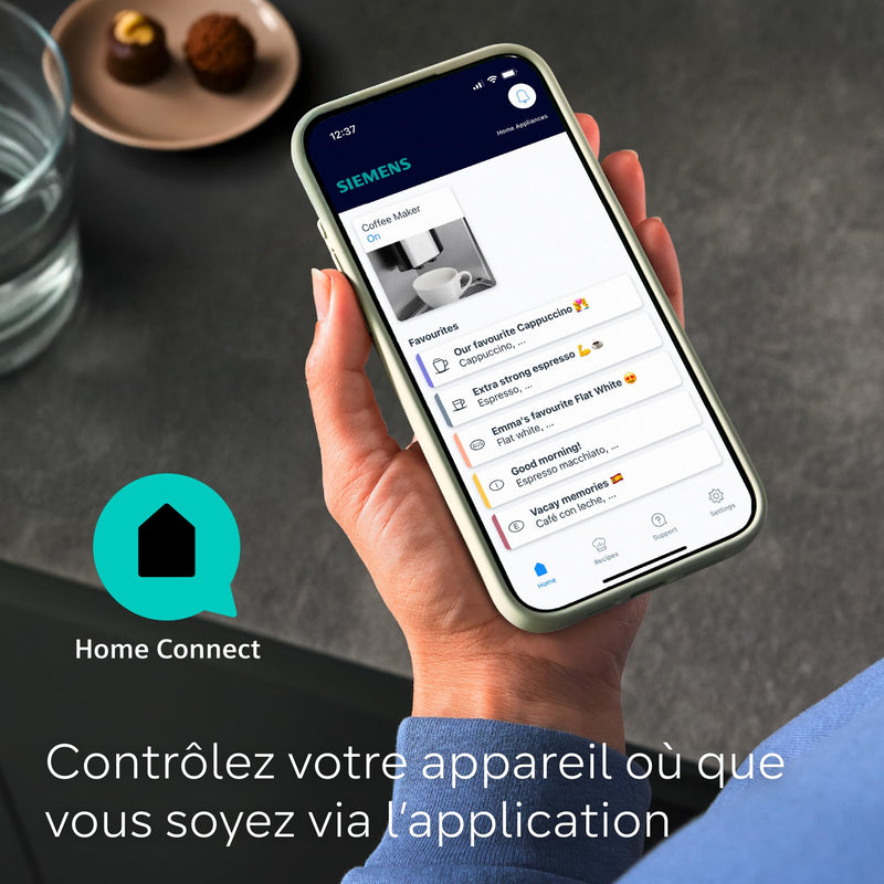 Siemens EQ900 TQ903R03 – Machine à Café Automatique Expresso avec BaristaMode, eGrinder, Écran iSelect 6,8", Home Connect, Acier Inoxydable