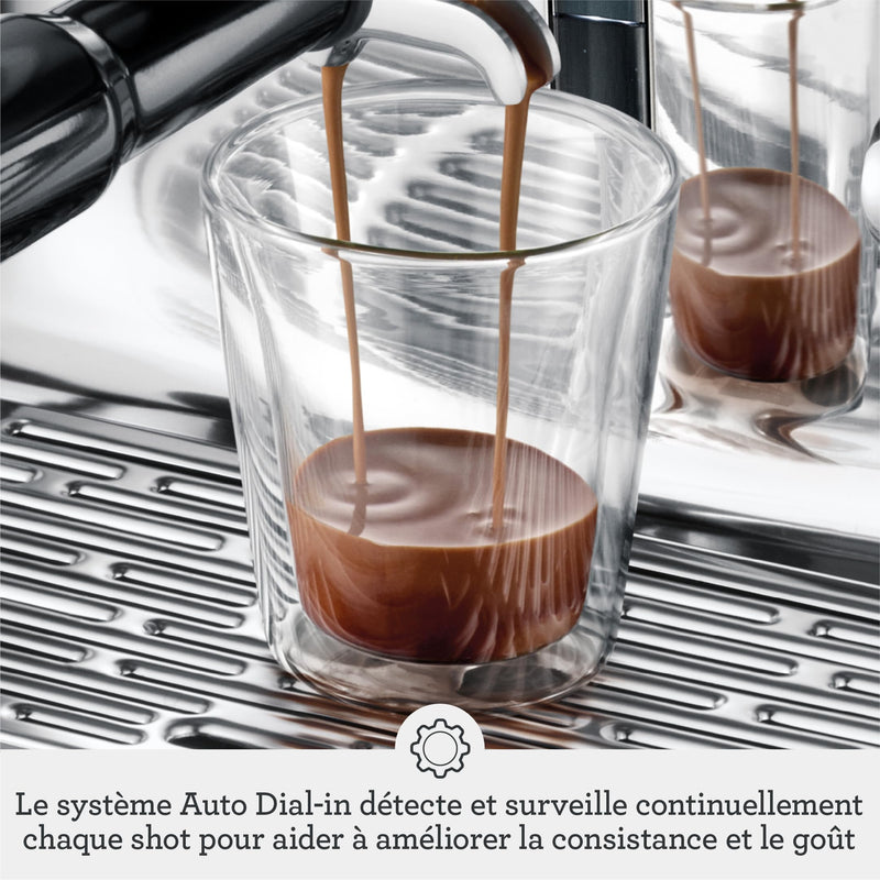 Sage The Oracle Dual Boiler – Machine à Café Automatique avec Mousseur à Lait, 16 Programmes, Acier Inoxydable