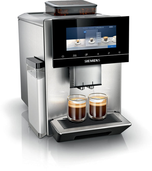 Siemens EQ900 TQ905R03 – Machine à Café Automatique avec Moulin, BaristaMode, Écran 6,8", Home Connect, Acier Inoxydable