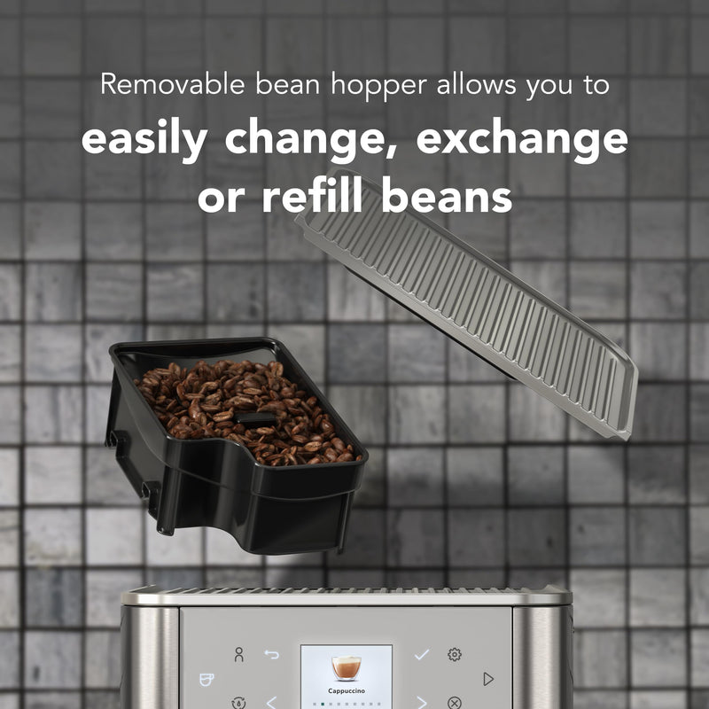 KitchenAid KF6 KES8556 – Machine à Expresso Automatique 2 Tasses, Acier Inoxydable