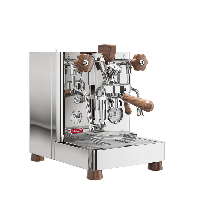 Lelit Bianca PL162T-4G81 – Machine à Café avec Mousseur à Lait et Double Chaudière, Acier Inoxydable Poli