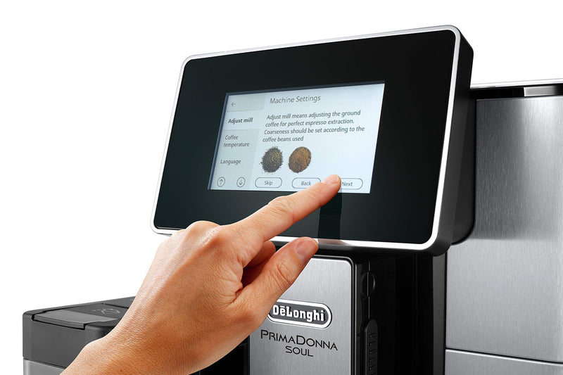 De'Longhi PrimaDonna Soul ECAM610.75.MB – Machine à Café Expresso & Cappuccino, Noir et Argenté