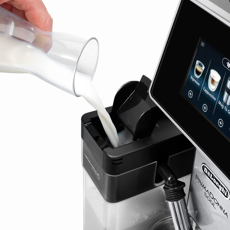 De'Longhi PrimaDonna Soul ECAM610.75.MB – Machine à Café Expresso & Cappuccino, Noir et Argenté
